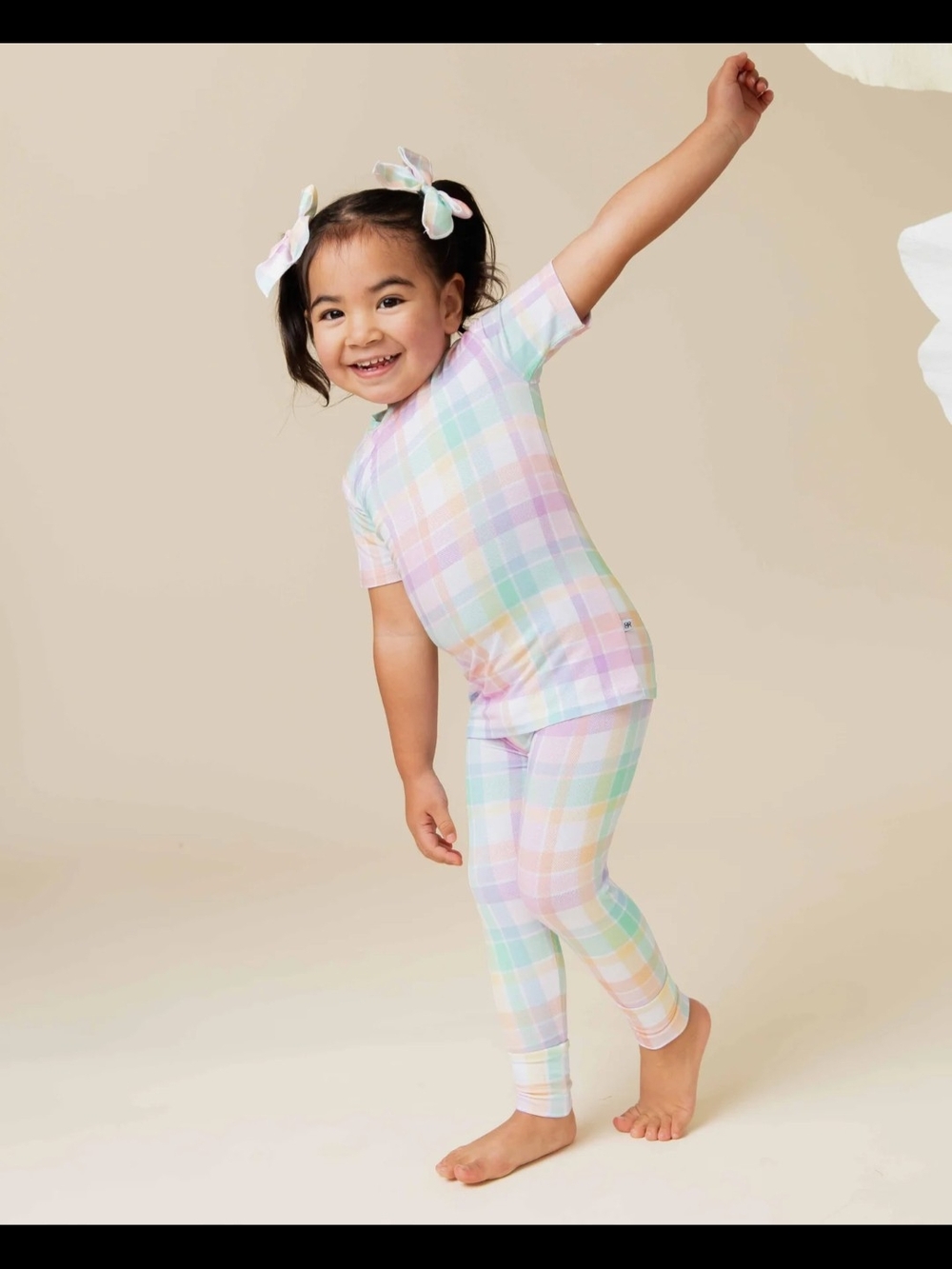 Short Sleeve Pajama Set (Well Plaid) - Mommy & Me Matching